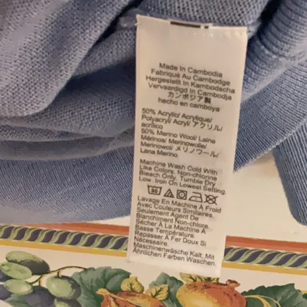 J. Crew Men’s Merino Wool-Blend Crewneck Sweater, Size XL, Light Blue - Picture 6 of 6